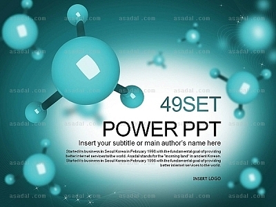 molecular structure Powerpoint Template